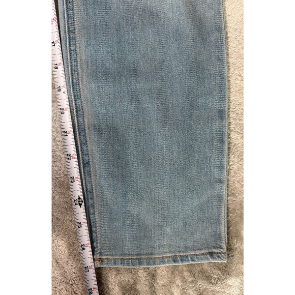 Old Navy High Rise Wow Straight Blue Jeans Womens 10 Short Cropped - Picture 3 of 5